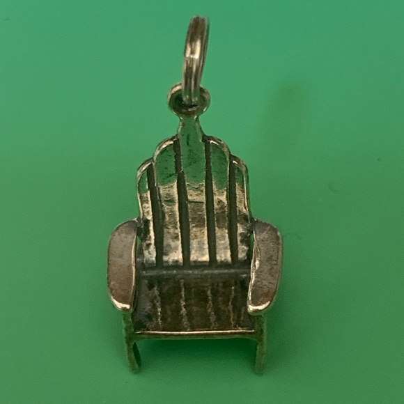 .925 Adirondack Chair Sterling Silver Jewelry Charm #beach #garden - Picture 6 of 6